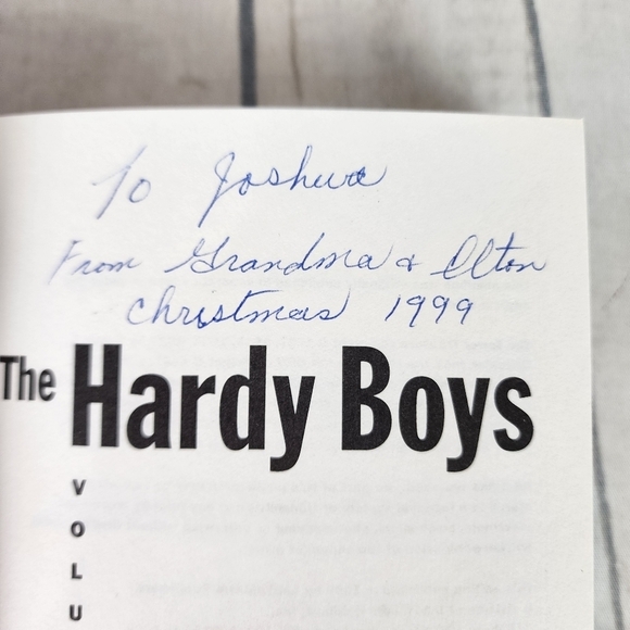 Vintage 90s Hardy Boys 3 Volumes in 1  Hardcover Book Mystery Stories - Picture 13 of 14